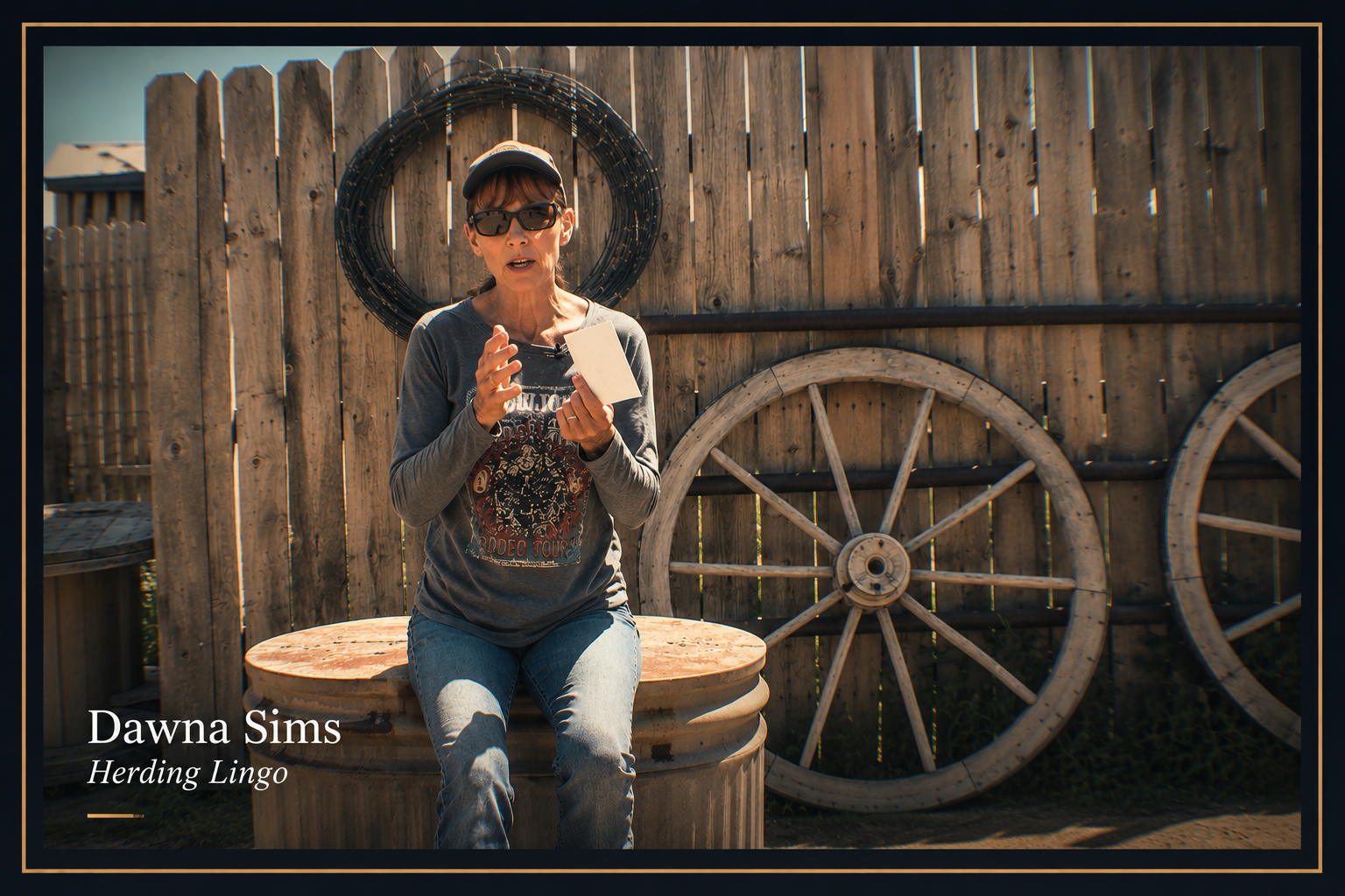 Dawna Sims introducing the PSR Herding Lingo online training course.